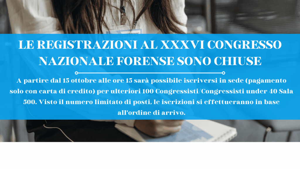 CHIUSURA registrazioni